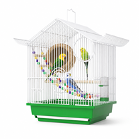 Grande maison pliable en fer pour oiseaux et volailles - Design carré écologique et durable