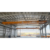 Pont roulant électrique 5 tonnes, portée 18m, conception à double chariot pour levage lourd en atelier
