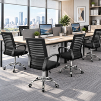 Chaise de bureau ergonomique en maille abordable, chaise d'ordinateur pivotante réglable, vente en gros