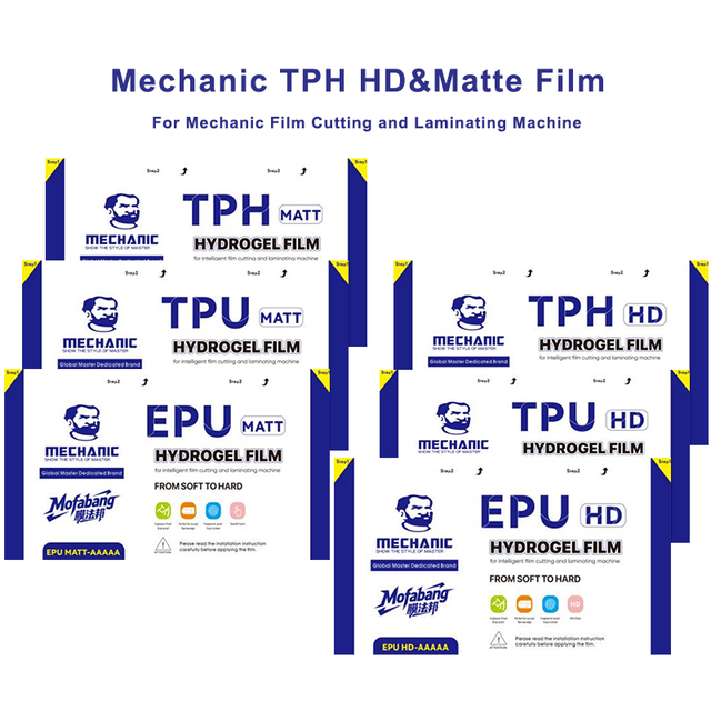 Mechanic TPU HD&Matte Film 20PCS Hydraulic Film Mobile Phone Screen Protector for Mechanic Film Cutting and Laminating Machine