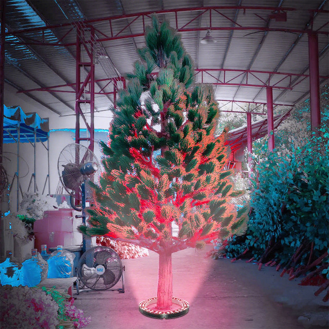 IP66 Outdoor RGB+CCT Color Ring Intelligent APP Control Spotlight for Courtyard Artificial Tree Garden  Landscape Lighting