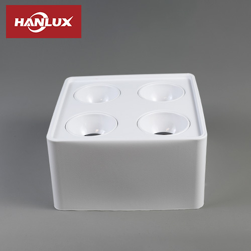 Surface Mount Ceiling Light Bracket Industrial Style Round Square Surface Mounted Spot Downlight Lamp with Iron Body