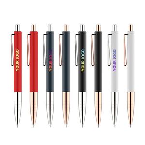 Stylos à bille en plastique et métal haut de gamme avec logo personnalisé - Cadeau d'affaires promotionnel de luxe, impression UV multicolore, design moderne, écriture 0,5 mm - Product Image 1