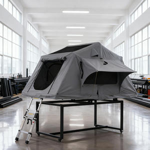 Grande tente de toit <span class=keywords><strong>en</strong></span> aluminium télescopique <span class=keywords><strong>en</strong></span> forme de maison pour voiture 4 personnes - Product Image 2