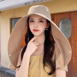 Offre Spéciale pare-soleil d'été pour femmes grand pêcheur Style vêtements à capuche avec broderie taille unique pour l'équitation et la conduite - Product Image 3