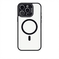 Funda Magnética Transparente de Lujo Kingsoul con Anillo de Epoxi, Impermeable, Plegable, Material TPU+PC, Color Personalizado, Estilo Ins, Multimarca