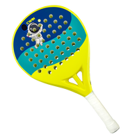 Raquette de padel pour enfants en fibre de carbone légère, avec coque souple en EVA, personnalisable et design gratuit.