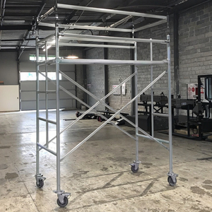 <strong>Scaffolding</strong> Wheel Combined with Galvanized Steel <strong>Scaffolding</strong> and Facade <strong>Scaffolding</strong> Offering Quality Excellent Construction <strong>Use</strong> - Product Image 1