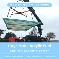 Maßgefertigte Technische Strukturelle PMMA 50mm 300mm Dicke Acrylplatten für Schwimmbäder