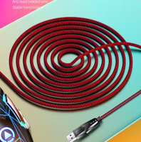 Souris de jeu filaire G15 avec DPI réglable, laser mécanique, lumière LED respirante 7 couleurs, pour joueur, fil tressé sans fil, souris USB