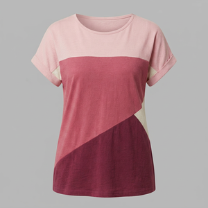 Camiseta de Verano para Mujer, Cuello Redondo, Estilo Urbano, Venta al Por Mayor, Servicio OEM, Tallas Grandes, Alta Calidad - Product Image 1