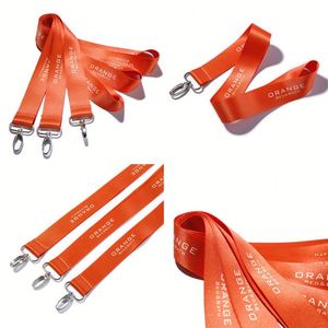 Customized Logo Nylon Square <b>Clip</b> Lanyard with Metal <b>Hook</b> Eco-Friendly & Durable Promotional Neck Strap - Product Image 2