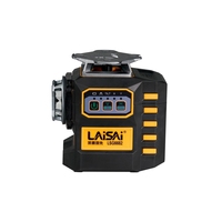 Niveau Laser Laisai LSG6682 Lignes Croisées 360 Auto-Nivelant 12 Lignes Vertes Équipement d'Arpentage 3D Niveau Optique