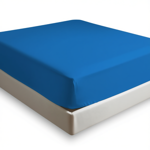 Sábana Ajustable 100% Algodón Color Avio Para Cama King Size Alemana 200x200 Cm - Product Image 3