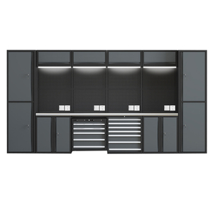 <strong>Tools</strong> Storage Workbench Cabinet Set Heavy Duty Garage Car Repair Workshop Metal Cabinet with Drawers <strong>Tool</strong> <strong>Trolley</strong> - Product Image 5