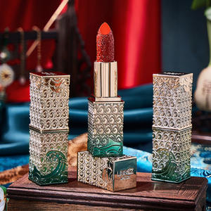 ลิปสติกเนื้อกำมะหยี่แบบกันน้ำ ลินส์ซ์ คาร์วิ่ง ลิปสติกแบบแกะสลักลายตะวันออก  ลิปสติกแบบแท่งสี่เหลี่ยม สำหรับนักเรียน - Product Image 5