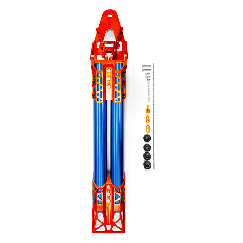Orange Blue Red Silver Gold Black CNC Lightweight Solid Aluminum Billet Adjustable Handle Pole