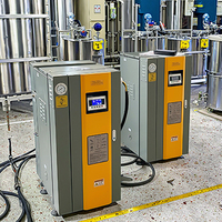 Chaudière à vapeur électrique verticale basse pression industrielle, surveillance à distance automatique, économie d'énergie, vente en gros, fabrication de gobelets en papier, nettoyage