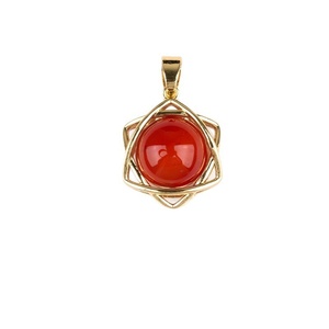 Colgante de 16mm con Hexagrama Incrustado de Amatista Pulida, Estilo DIY, Joyería Kabbalah, Sanación Reiki, Energía, Collar - Product Image 5