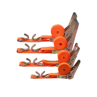 Sangles d'arrimage à boucle pour voiture et camion, accessoires de cargaison, sangle à cliquet avec boucle métallique