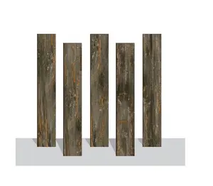 防滑抛光200x1200亚光防水防滑黑胡桃木釉面瓷9毫米树干设计木板地砖