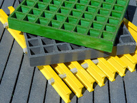 Grille de drainage pour lavage de voitures, grille de drainage FRP, panneau de sol, grille de passage en fibre de verre et plastique
