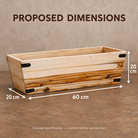 Kit de support de jardinière en bois de la collection Luxury Home, revêtement poudré, durable, écologique, design classique américain pour l'extérieur, pour fleurs