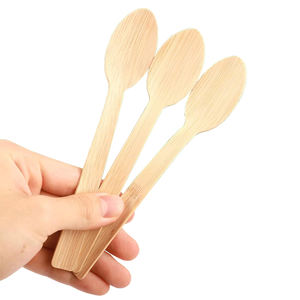 ช้อนไม้ไผ่ย่<span class=keywords><strong>อย</strong></span>สลายได้พร้อมโลโก้ออกแบบได้ตามต้องการสำหรับงานปาร์ตี้กลางแจ้งหรือการเดินทางอาหาร - Product Image 3