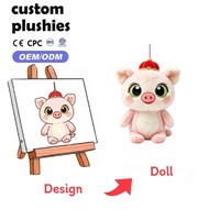 Porte-clés en peluche personnalisé OEM, mini-animaux de dessin animé, jouet en peluche doux, breloque de sac, accessoires de sac avec logo personnalisé