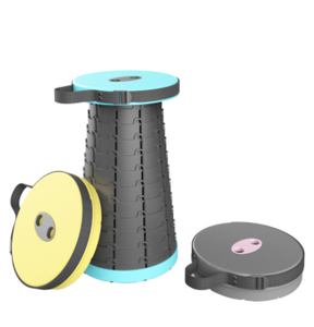 Tabouret télescopique pliable en plastique, pour Camping, personnalisé, arc-en-ciel, rétractable, Portable - Product Image 4