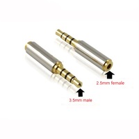 Adaptateur de connecteur Audio Jack 3.5mm à 2.5mm pour câble de haut-parleur Aux casque stéréo micro 2.5mm mâle à 3.5mm prise femelle