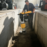 Compacteur vibrant professionnel électrique de type trépied vibrant (Jumping Jack) 3KW 220V/110V pour espaces confinés