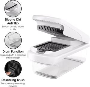 BPA Free <b>Multifunctional</b> Kitchen Tools Onion Slicer 13 in 1 <b>Vegetable</b> <b>Cutter</b> Shredder Hand Graters Fruit <b>Vegetable</b> Chopper - Product Image 3