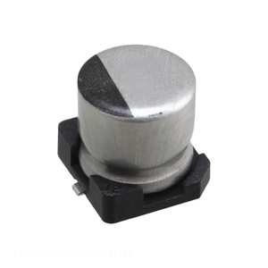 ตัวเก็บประจุแบบติดผิว UWR1V100MCL1GB CAP ALUM 10UF 20% 35V SMD 10 ยูเอฟ ของผู้ผลิต Channel - Product Image 1