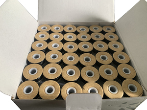 HT L jenis kertas sisi 70D/2 putih 100% poliester filamen bordir pra luka benang Bobbin 60wt dengan gaya berbeda - Product Image 6