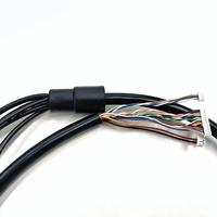 Cable de cámara de domo IP CCTV negro de alto rendimiento de 960mm IP67 conector RJ45 impermeable arnés de cableado de PVC de seguridad de cobre estañado