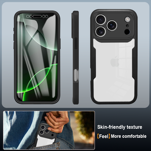 Per <span class=keywords><strong>iPhone</strong></span> 17 Pro 16 15 14 13 <span class=keywords><strong>12</strong></span> 11 Pro Max Custodia 360 con Protezione a Copertura Totale Pellicola Protettiva e <span class=keywords><strong>Bumper</strong></span> Protettivo Shell Funda - Product Image 4