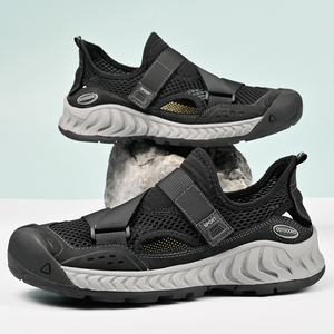 2025 nouvelles chaussures en maille à coupe basse pour hommes respirantes pour fermeture Velcro pratique anti-dérapant anti-dérapant résistant à la flexion pour <span class=keywords><strong>Wal</strong></span> lent - Product Image 3