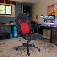 Chaise de Gaming Exécutive Traditionnelle Pivotante et Massante de Haute Qualité, Offre Spéciale