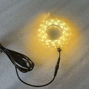 ไฟ LED สำหรับเต็นท์ 5V 8 มม. 92 SMD แสงวอร์มไวท์ หลอดยาว 1.8 เมตร พร้อมตัวแยก USB และขั้วต่อกันน้ำ - Product Image 2