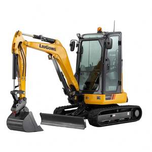 Distributeur officiel LIUGONG, mini-excavatrice sur chenilles de 2,7 tonnes 9027F avec chenilles en caoutchouc et godet léger - Product Image 1