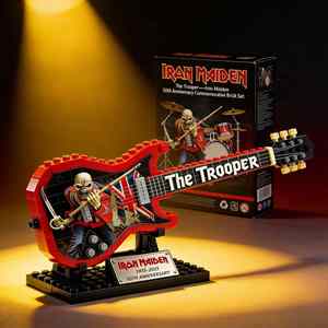 Modelo de Guitarra de Bloques de Construcción, Banda de Rock AC/DC, de ABS, Creativo, Educativo, Juguete DIY, Regalo para Mayores de 14 Años - Product Image 2