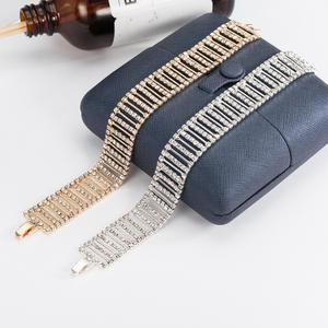 Pulsera Elástica de Diamantes de Una Sola Hilera, Estilo Europeo y Americano, para Estudiantes, Linda Pulsera de Cristal, Pulsera Económica para Hermanas - Product Image 6