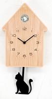 Jam Dinding Rumah Birdhouse Modern dengan Pendulum Hati Cinta Seni Dinding Dekorasi Rumah untuk Ruang Tamu Kamar Tidur Dapur