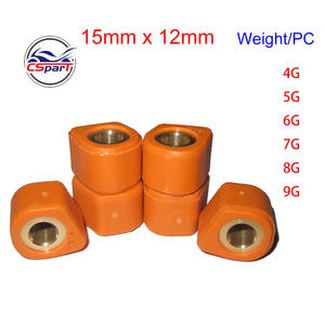 Rodillos de Variador de Embrague HP Polygon 15x12 para Minarelli Jog 50 90 100 JOG50 JOG90 BWS50-100 1P40QMB <span class=keywords><strong>Keeway</strong></span> Scooter ATV - Product Image 1