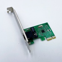 Tarjeta de red Gigabit Ethernet interna PCI-E de un solo puerto RTL8111 para ordenadores de sobremesa, conector RJ45, filtros duales, sin controladores