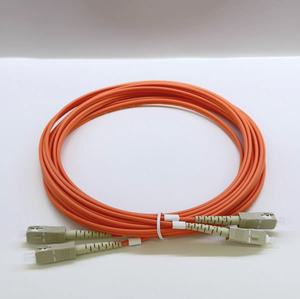 Precio de fábrica 3,0mm SC UPC Cable de conexión de fibra óptica dúplex multimodo OM2 Cable de puente 5M - Product Image 1