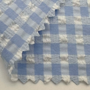 New Nylon Polyester Bong Bóng lưới bốn mặt đàn hồi đôi màu bikini áo tắm vải - Product Image 5