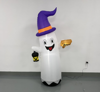 Décorations Gonflables Citrouille Fantôme pour Fête d'Halloween - Accessoires et Fournitures de Décoration Gonflables pour Halloween