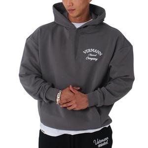 Pakaian latihan kustom pencetakan puff Jogging baju olahraga bordir untuk pria Slim Fit 100% katun kargo keringat hoodie & Sweatshirt pria